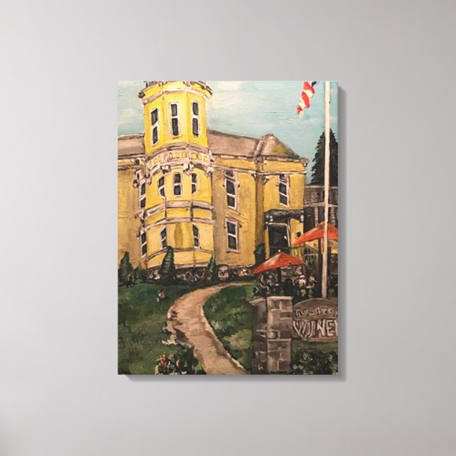 "Put-in-Bay Winery" by Willowcatdesigns Canvas Print (Front)