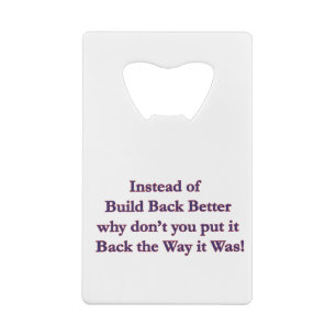 Put-It-Back Credit Card Bottle Opener