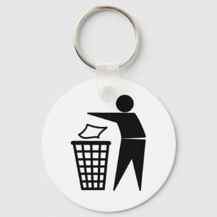 Put it in the Bin Keychain