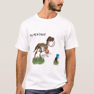 "Put me in Coach" Dinosaur Men's T-Shirt