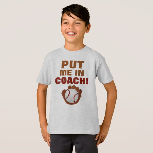Put Me In  Kids' Hanes TAGLESS® T-Shirt (Front Full)