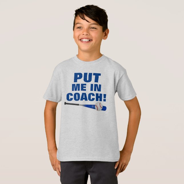 Put Me In  Kids' Hanes TAGLESS® T-Shirt (Front Full)
