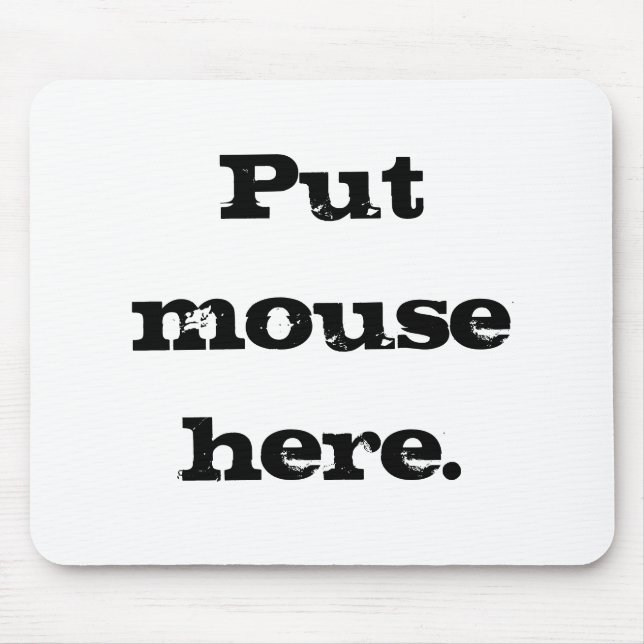 Put mouse here. pad (Front)