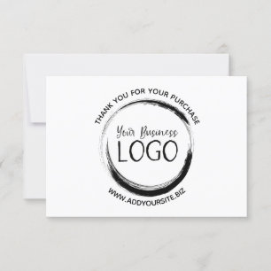 Put My Logo on a Thank You Card