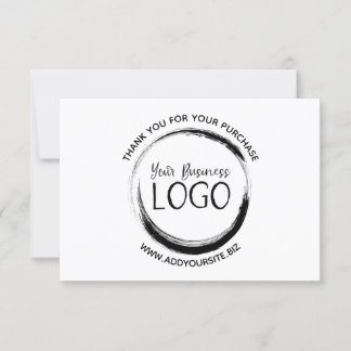 Put My Logo on a Thank You Card