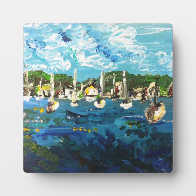 Put-n-Bay Lake Erie Island Painting #1 Plaque (Front)