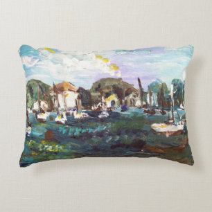 Put-n-Bay Lake Erie Island Painting #2 Pillow