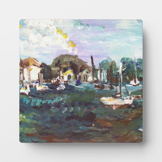 Put-n-Bay Lake Erie Island Painting #2 Plaque (Front)
