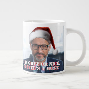 Put on a Santa hat   Funny Office Holiday Party Large Coffee Mug