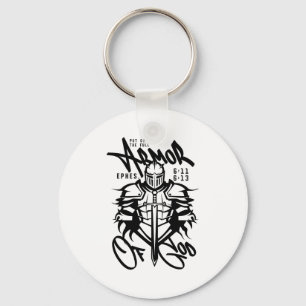 Put On The Full Armor Of God Christian Religious B Keychain