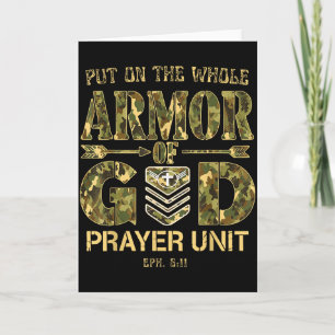 Put On The Full Armor Of God - Christian Religious Card