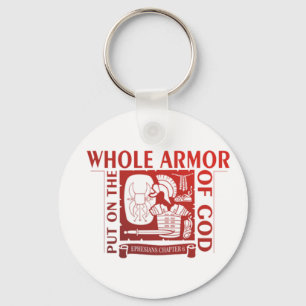 PUT ON THE WHOLE ARMOR OF GOD KEYCHAIN