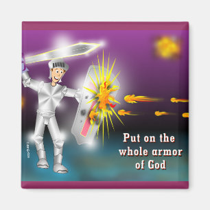 Put on the Whole Armour of God Magnet