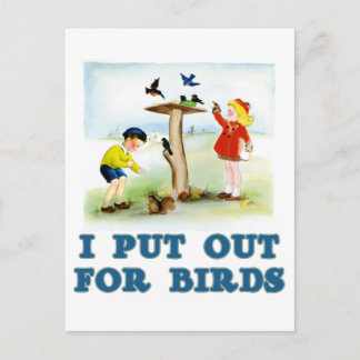 Put Out For Birds (kids) Postcard