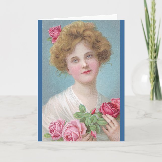 Put Roses in Your Cheeks Card (Front)