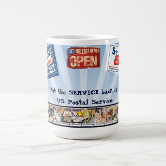 Put Service back in USPS Coffee Mug