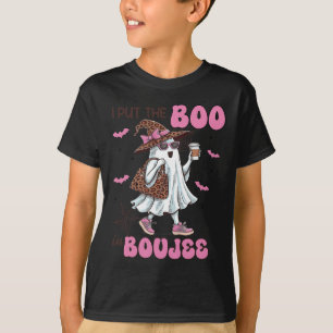 Put The Boo In Boujee Halloween Cute Lady Ghost Gi T-Shirt