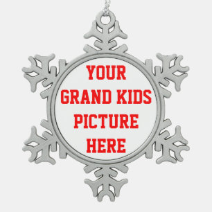 PUT THE GRANDKIDS PICTURE  ON AN ORNAMENT
