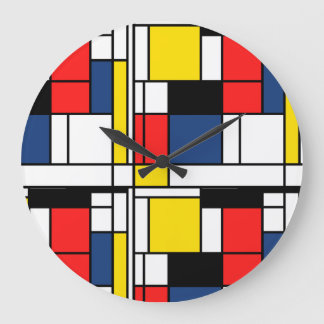 Put this Mondrian style clock in your office