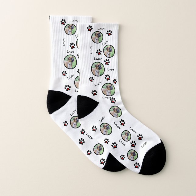 Put Your Dog on Socks - Fun Dog Pictures on Socks (Pair)