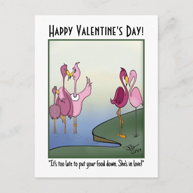 Put Your Foot Down Valentine's Day Holiday Postcard (Front)