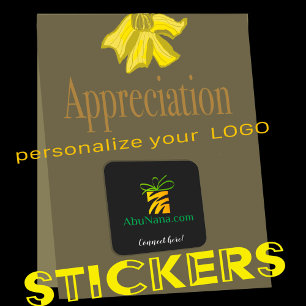 Put Your Logo Here! Square Sticker