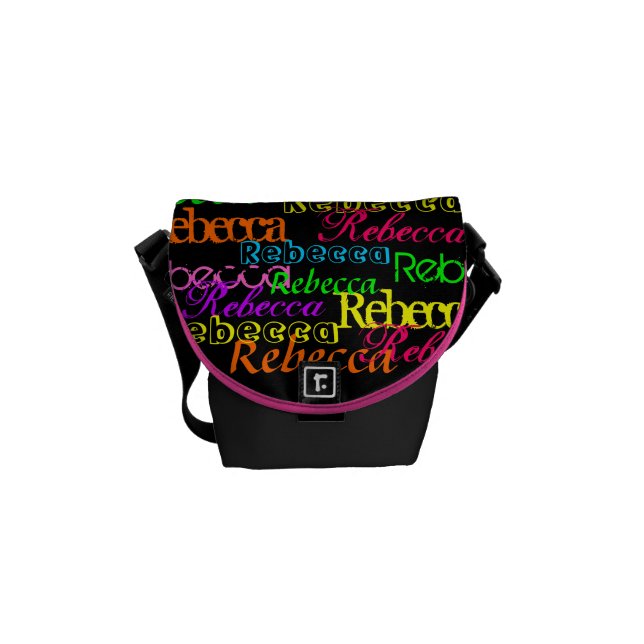 Put Your Name All Over this Colourful Bag Courier Bag (Front)
