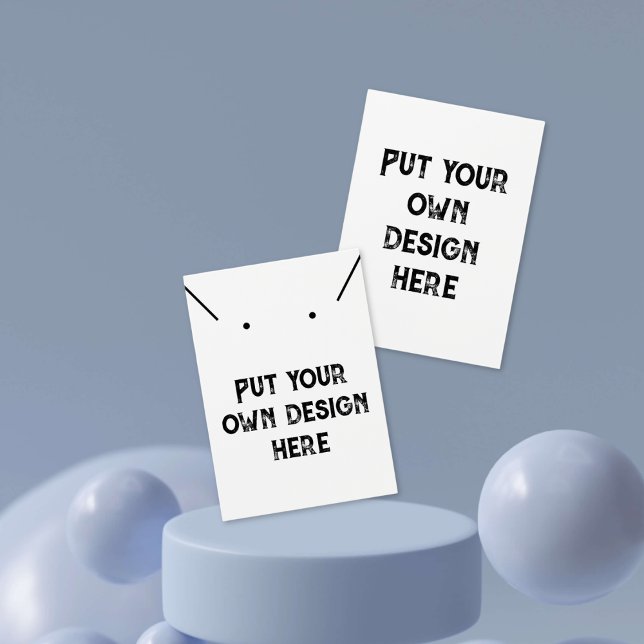 Put your own design necklace earrings Display Card (Creator Uploaded)