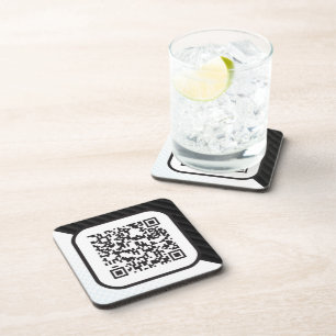 Put your Scannable QR code on these Coaster