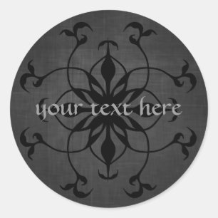 Put your text on these gorgeous Gothic stickers