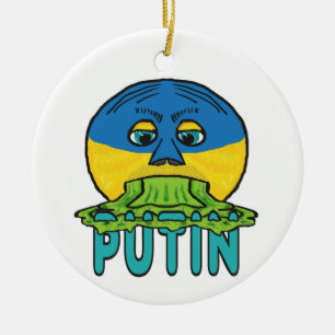 putin ceramic ornament