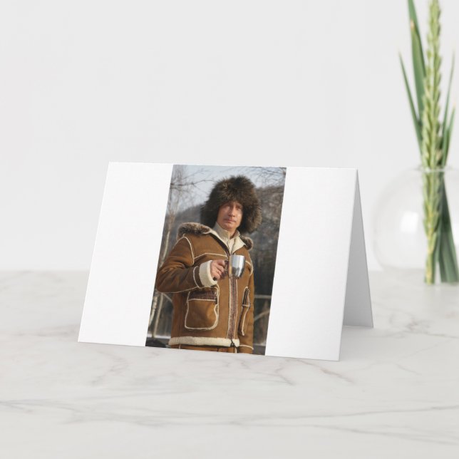 Putin Drinking! Card (Front)