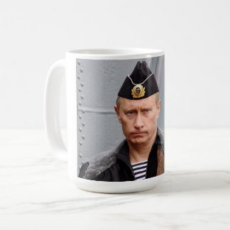Putin military coffee mug