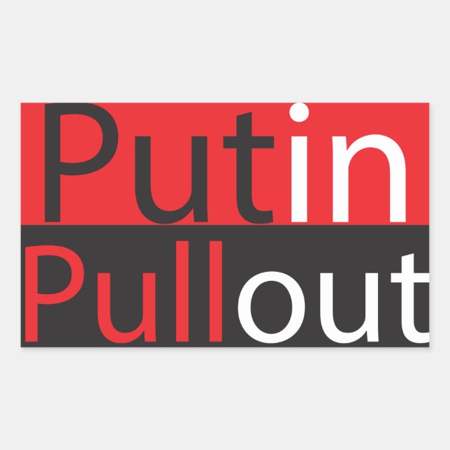 Putin Pullout Sticker (Front)