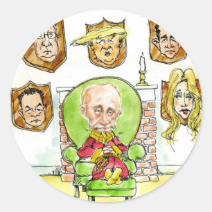 Putin The Hunter Gets Not My President Trump Classic Round Sticker