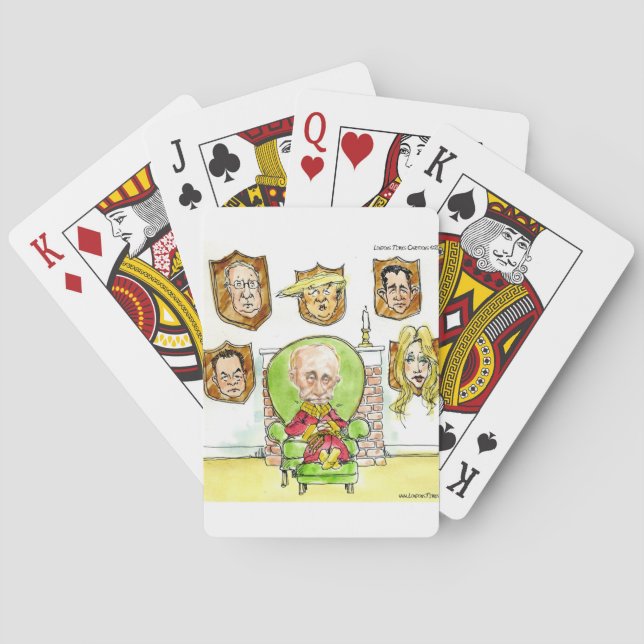 Putin The Hunter Gets Not My President Trump Playing Cards (Back)