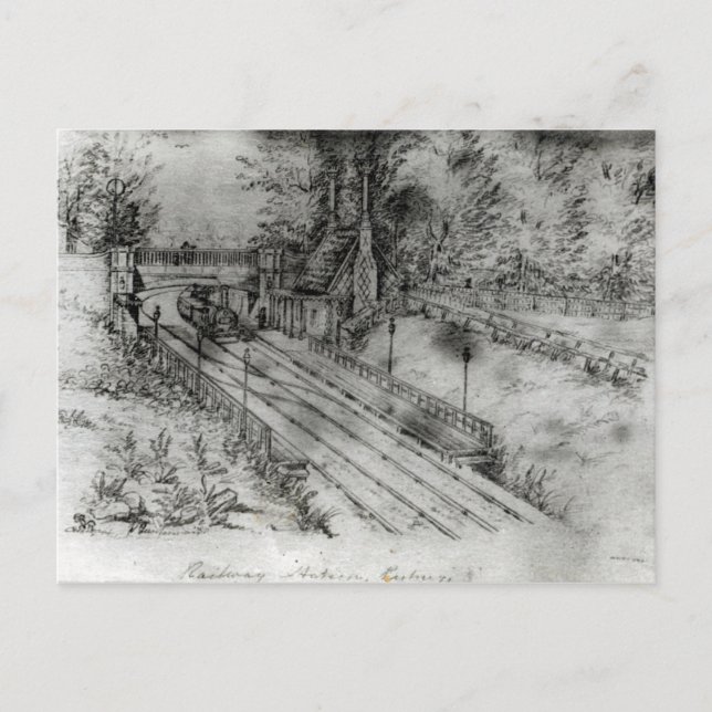 Putney Railway Station Postcard (Front)