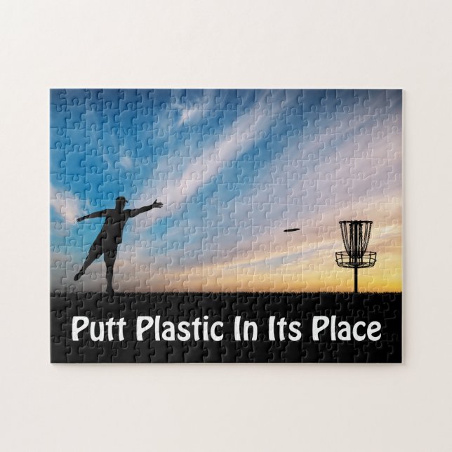 Putt Plastic In Its Place Jigsaw Puzzle (Horizontal)