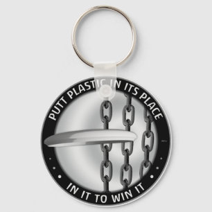 Putt Plastic In Its Place Keychain