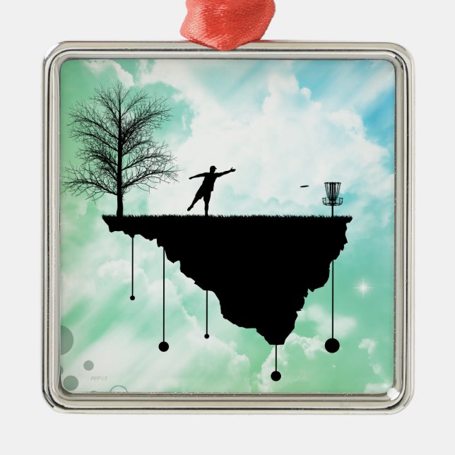 Putt Plastic In Its Place Metal Ornament (Front)