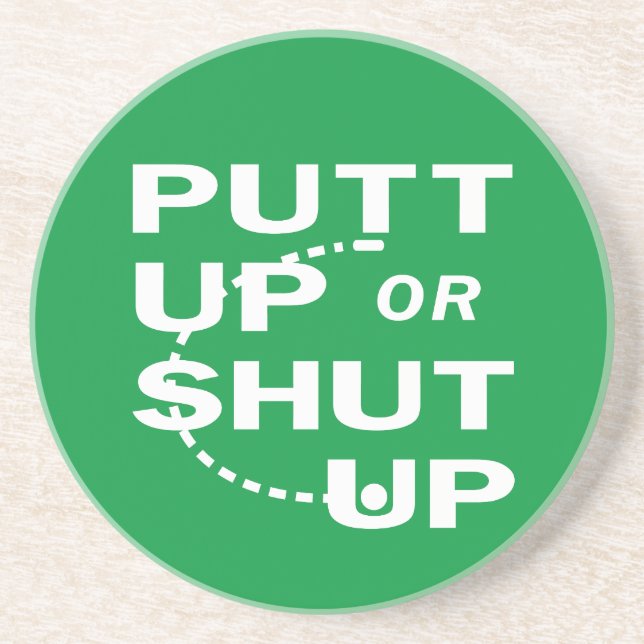 Putt Up Coaster (Front)