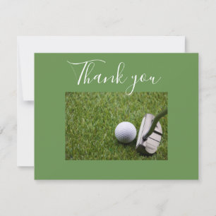 Putter avec Carte de remerciements à balle de golf