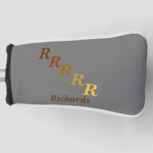 Putter Cover - Stepped Letters and Name