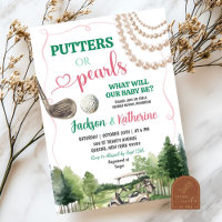 Putters or Pearls Golf Baby Gender Reveal