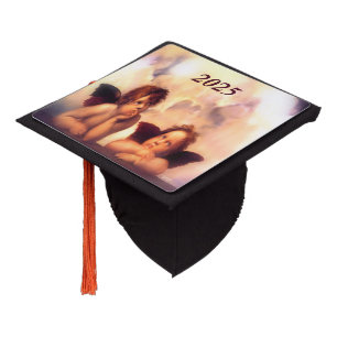 Putti Pair of Angels Classof 2025 Graduation Cap Topper