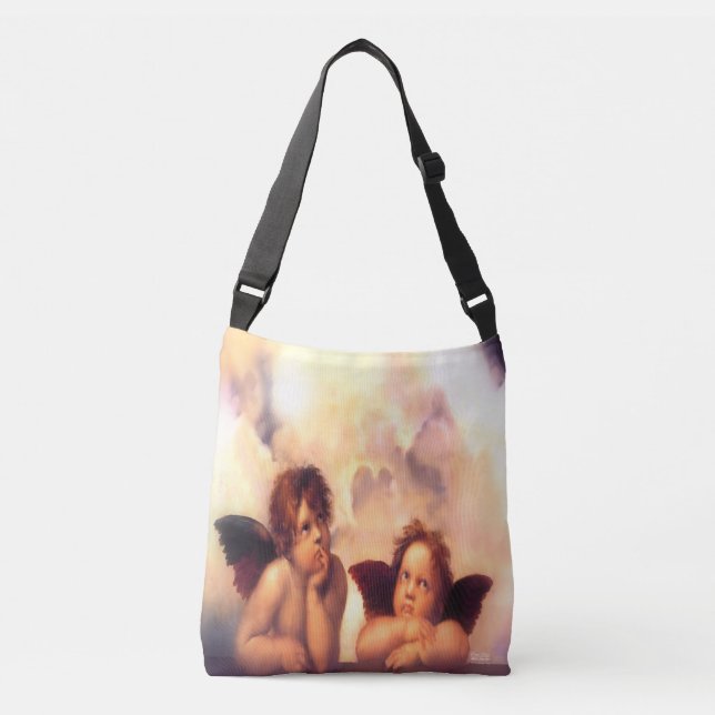Putti Pair of Angels Crossbody Bag (Front)
