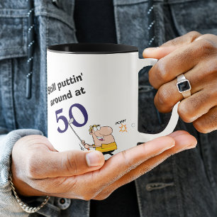 Puttin' Around 50 Golf Mug