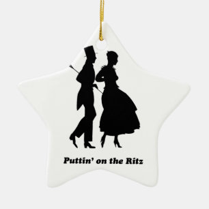 Puttin' on the Ritz Ceramic Ornament