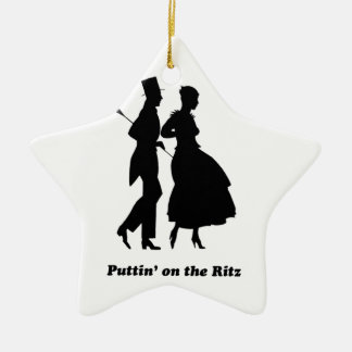 Puttin' on the Ritz Ceramic Ornament