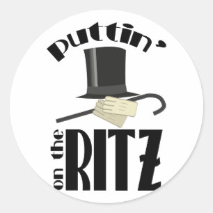 Puttin Ritz Classic Round Sticker